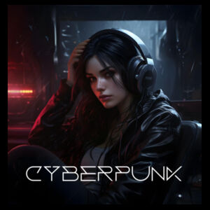 cyberpunk dj design tee Design