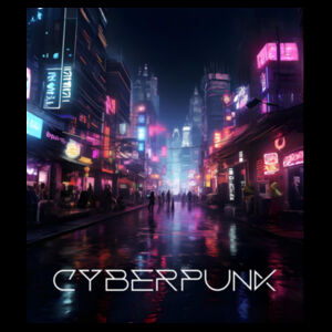 cyberpunk cityscape design tee Design