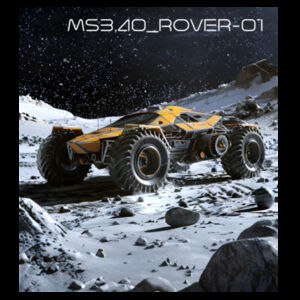 moon rover design tee Design