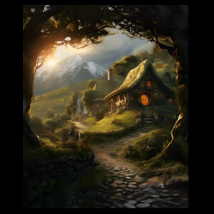 hobbit valley art tee Design