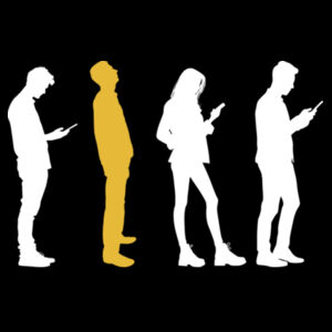 phone generation dark design tee Design