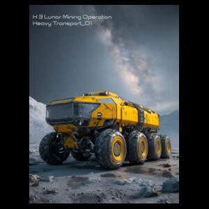 h3 lunar heavy transport design tee Design