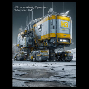 h3 lunar auto-miner design tee Design