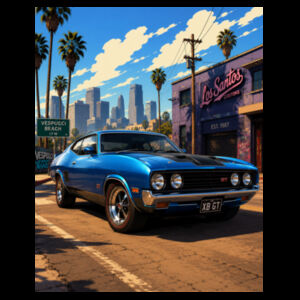gt cars falcon tee Design