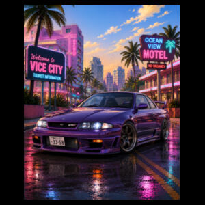 gt cars r33 tee Design