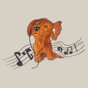 audio puppo art tee Design