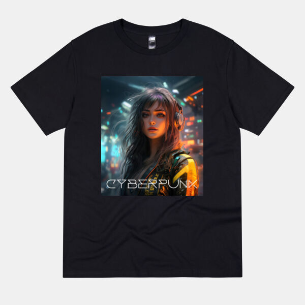 cyberpunk gold design tee Thumbnail