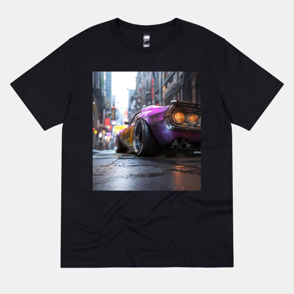 purple muscle car design tee Thumbnail
